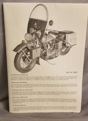 US Army HARLEY DAVIDSON WLA-45 ESCI 1:9 WWII MOTORCYCLE MODEL KIT #7002