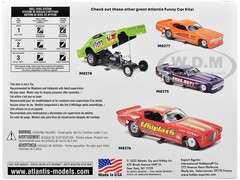 SKILL 1 MODEL KIT 1974 FUNNY CAR “JUNGLE JIM” 1/32 SCALE BY ATLANTIS ALM-1119