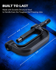 Ball Joint Press Kit, Heavy Duty Ball Joint Removal Tool with 4Wd Adapters, Ball