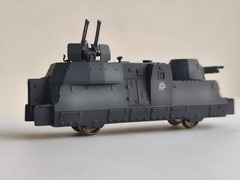 HO 1/87 World War II Armored Train bp-42 DRG Train Model Gun Movable Figure Toys