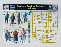 MB 1:35 Eastern Region Peasants, WWII Era Model Kit No. MB3588 New & Sealed