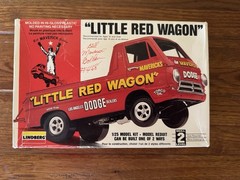 Lindberg Little Red Wagon Kit 72158 Signed By Bill Golden Opened Box