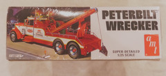 AMT Peterbilt Wrecker Tow Truck Plastic Model Kit Unassembled Red/White / Sealed
