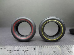 1:25 scale Spokes ‘N Stripes wheels & tires red line & gold line check pictures