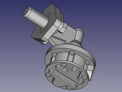 4 off, 3D Print Resin, Model Car Mechanical Fuel Pumps, Various Scales