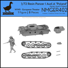 NUMODEL NMGER402 | 1/72 Resin WWII Panzer 1 Ausf A “Poland” Light Tank Model Kit
