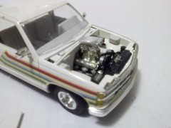 Vintage Pro street Chevy pickup built model car
