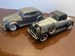 TWO Signature Models 1:32 Diecast Model: 1928 Ford and 1936 Chrysler Airflow