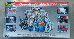 1985 Revell Operating Visible Turbo Engine Model Kit #8879 Open Box Sealed Bags