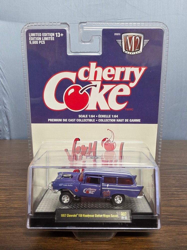 M2 Machines Cherry Coke 1957 Chevrolet 150 Handyman Station Wagon
