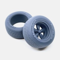 1/24 Resin 15 inch Daisy Wheels, BFGoodrich Radial T/A Tires, and Brake Set