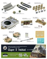 Border TK7204 1/72 Tiger I Sd.Kfz.181 Pz.Kpfw.VI Ausf.E Initial Production Tank