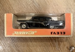 USSR Car model 1/43, Chayka GAZ -13 A 15. olympic bear, Moscow Olympics 80 VTG