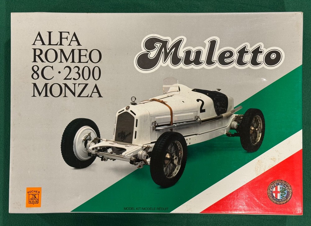 Pocher 1:8 Scale Alfa Romeo 8C 2300 Monza Muletto Rare Model Kit 