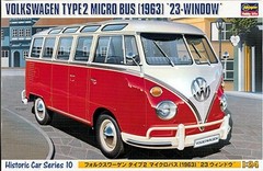Hasegawa 21210 1:24 1963 Volkswagen Type 2 Micro Bus Plastic Model Kit