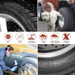 Amfor Tire Covers Set of 4 Waterproof Anti-UV Sun Snow Rain Tire Covers for Trai