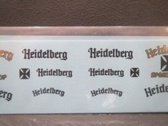 Heidelberg Speed Shop 1/25 Decal from Fremont Racing Specialties
