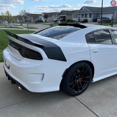 Roof Spoiler Compatible with Dodge Charger All Model, V Style Wing Fits for