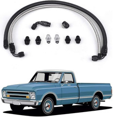 25Inch AN6 Power Steering Pump Hose Kit Compatible with Chevy C10 Connects GM Ty
