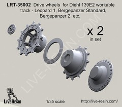 Live Resin 1/35 LRT-35002 Drive Wheels for Diehl 139E2 Workable Track