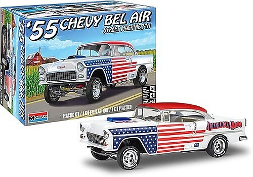 Revell 1955 Chevy Bel Air Street Machine (2 in 1) – Plastic Model Car Kit