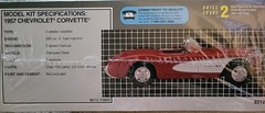 1957 Chevrolet Corvette Skill Level 2 Model Kit 1/25 Scale