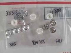 Four (4) Chrome Wheels scale unknow (Parts only) Package # 383