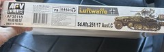 AFV Club Luftwaffe Tank Sd.Kfz.251/17 Ausf.C 1/35 Scale Model Kit #35118
