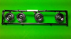 AMT 65 1965 Ford Fairlane 500 1/25 Stock Rim Wheel Hubcaps Promo Style