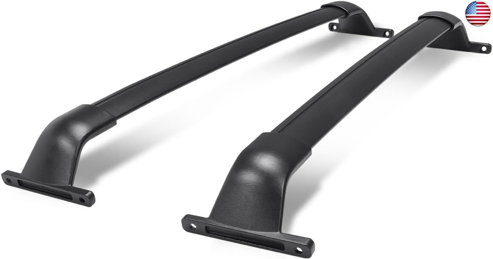 DNA MOTORING Front, Rear Pair of Roof Rack Cross Bars Compatible with Kicks