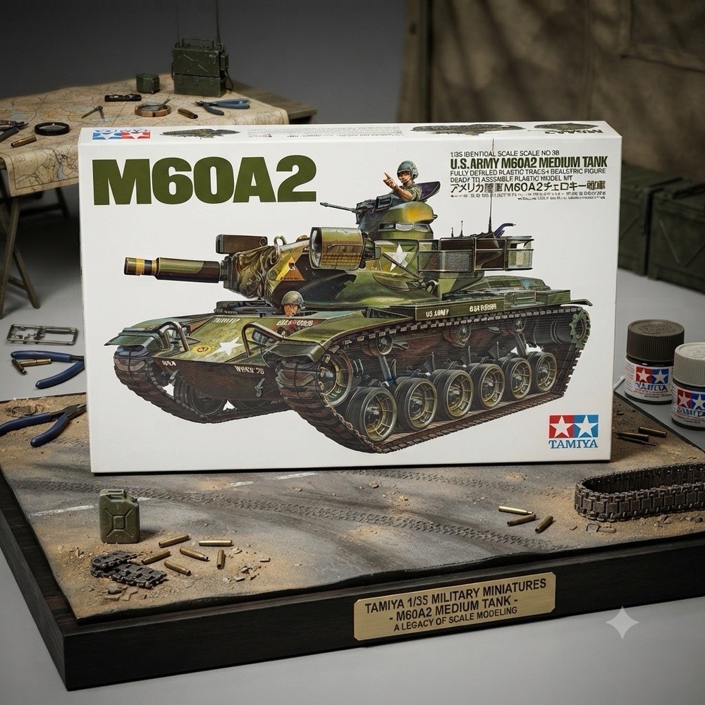New Tamiya 1/35 M60A2 U.S. Army Medium Tank, item #89542 MILITARY MODEL KIT