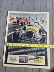 VINTAGE 1960s Car Racing Hotrod Drag Racing MODEL ADVERTISEMENT