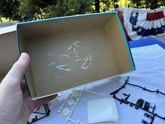 1963 Revell Model Kit 1957 Chevy Chevrolet 1/25 Bel Air Box & Parts Only No Body