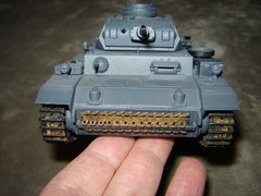 Built 231 German short Barrel Tank 6-1/4 inches long Well Built & Painted Ex