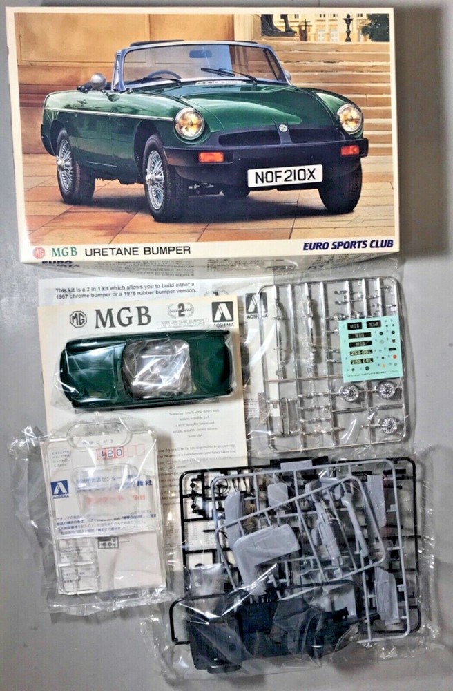 AOSHIMA EURO SPORTS CLUB MGB URETANE BUMPER MODEL 01398