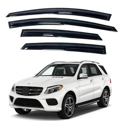 Mercedes-Benz ML/GLE (12-19) Window Visors Rain Guard Tape-On Extra Durable