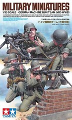 TAMIYA 1/35 No.386 GERMAN MACHINE GUN TEAM MID-WWII Plastic Model Kit 35386 NEW