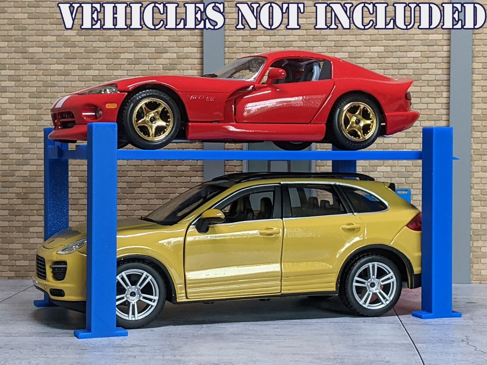 1/24 1/25 Scale Four Post Car Lift – Garage/workshop diorama display stand