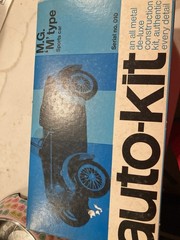Auto-Kit Model – MG ‘M Type’ Car JUN55 1960s/70s FUN! (new old stock)