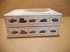 2 Vintage AHM German Tiger & Panther Tank Model Kits Snap Together 1/72 NOS