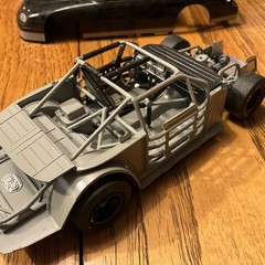 Built Model Car, 1998 Revell Stock Car STARTED, INCOMPLETE, MODIFIED