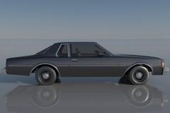 ABS-LIKE RESIN 3D PRINTED 1/32 1977 CHEVY IMPALA 2DR COUPE KIT