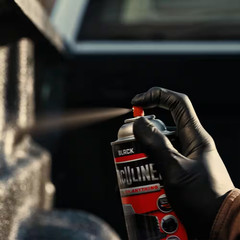 15 Oz. Solid Flat/Matte Black Exterior Aerosol Spray Paint Truck Bed Liner