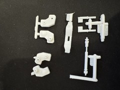 MPC 983 Warlock Dodge Stepside Pickup Parts Kit Bash Front Suspension Parts
