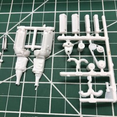 FOB SB Chevy ENGINE W Hilborn Injection UNBUILT AMT 1:25 LBR Model Parts