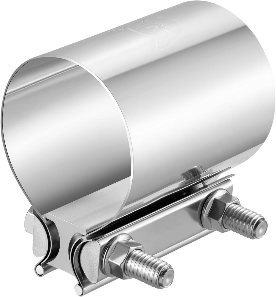 2.75 Inch Exhaust Clamp, 2 3/4″ Butt Joint Band Clamp Sleeve Coupler Stainless S