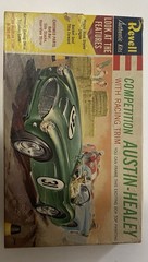 Vintage Revell Austin-Healey Competition Racer H-1244 Model Kit Unbuilt w/ Box