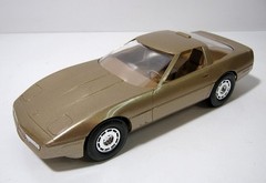 Vintage Ertl AMT 1986 Gold Chevrolet Corvette Dealership Promo