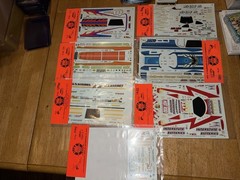 Lot of 33 SLIXX NHRA Waterslide Decal Sheets Funny Cars Dragsters Pro Stock
