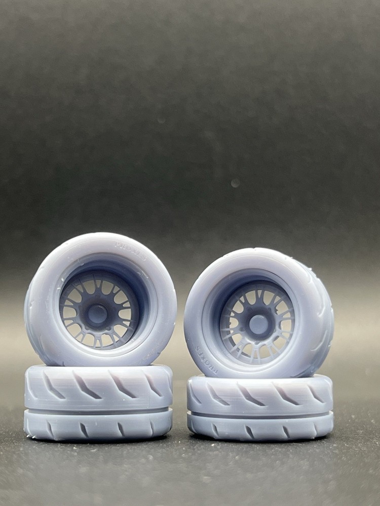 1/24 1/25 Scale Resin Pro Touring Model Car Wheel Set
